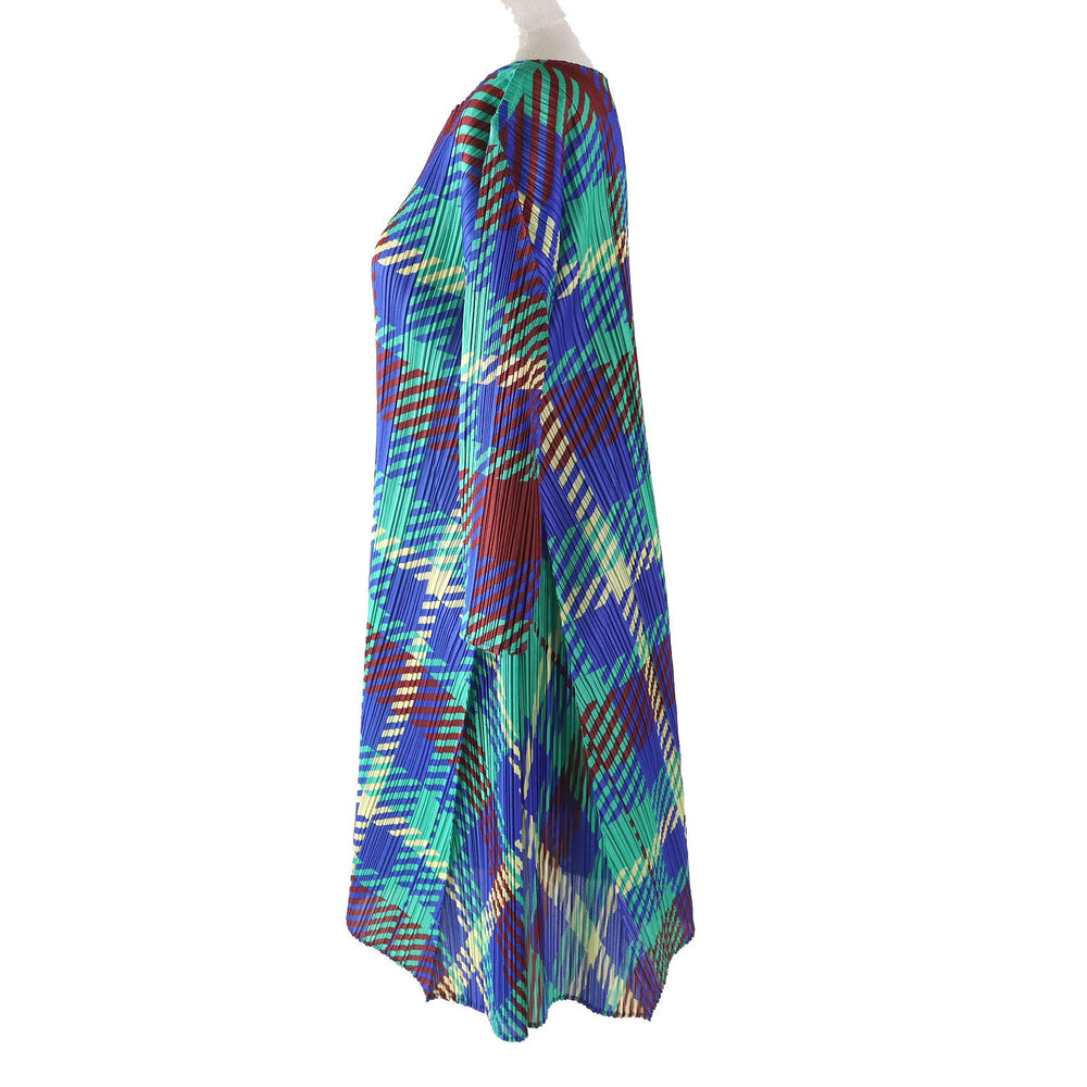 PLEATS PLEASE one piece PP43-JH685 Main: 100% polyester multicolor Women 2 Used Authentic
