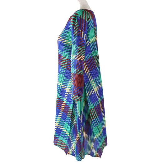 PLEATS PLEASE one piece PP43-JH685 Main: 100% polyester multicolor Women 2 Used Authentic