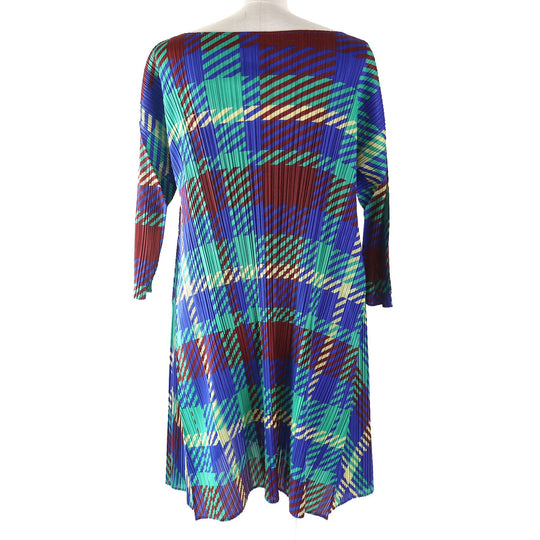 PLEATS PLEASE one piece PP43-JH685 Main: 100% polyester multicolor Women 2 Used Authentic