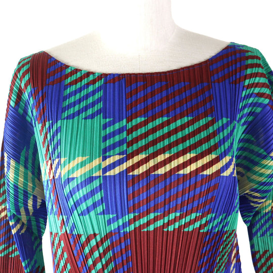 PLEATS PLEASE one piece PP43-JH685 Main: 100% polyester multicolor Women 2 Used Authentic