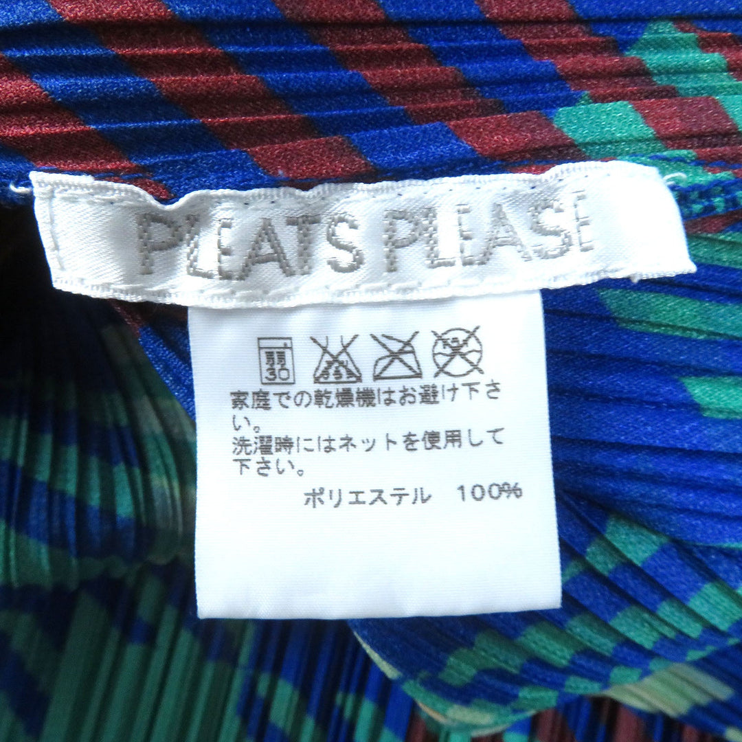 PLEATS PLEASE one piece PP43-JH685 Main: 100% polyester multicolor Women 2 Used Authentic