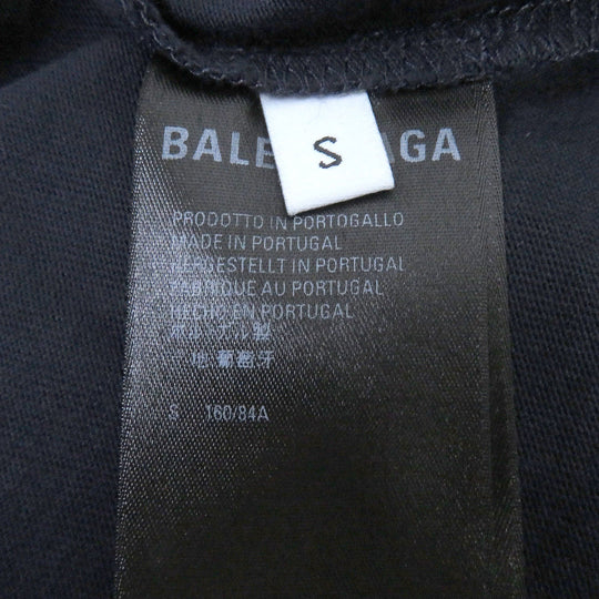 BALENCIAGA Short sleeve T-shirt 612965 cotton Navy mens S Used Authentic