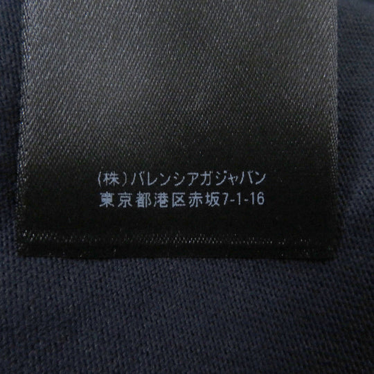 BALENCIAGA Short sleeve T-shirt 612965 cotton Navy mens S Used Authentic