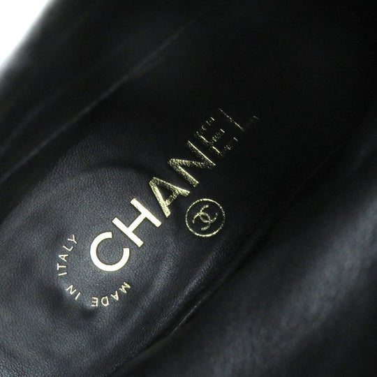 CHANEL short boots G34096 Main: Leather black Women 36 Used Authentic