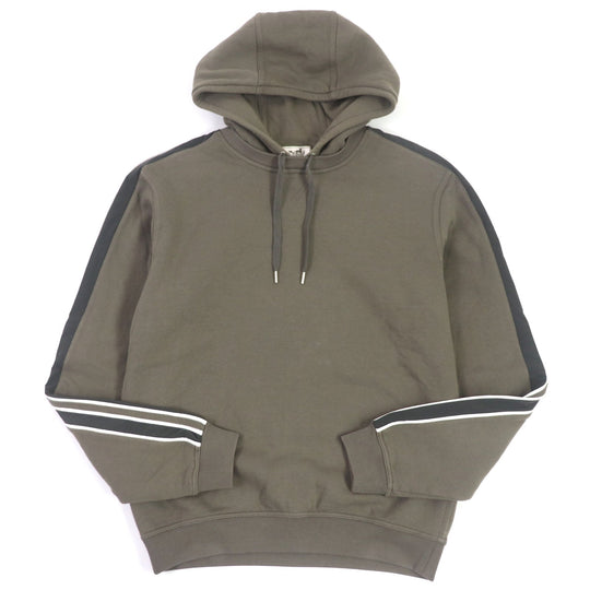 HERMES Hoodie Main: 100% cotton, Rib: 90% cotton, 10% polyurethane Decoration: 80% nylon, 20% polyurethane Decorative line: 90% cotton, 10% polyurethane String: 100% cotton charcoal mens S Used Authentic