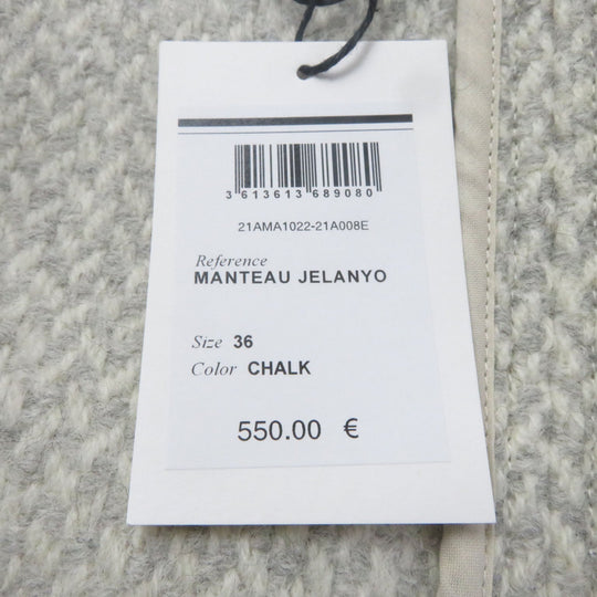ISABEL MARANT coat Main: 100% wool, Part: 100% cotton, Bias tape: 60% polyester, 40% polyurethane CHALK JELANYO Women 36 Used Authentic
