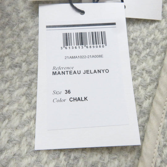 ISABEL MARANT coat Main: 100% wool, Part: 100% cotton, Bias tape: 60% polyester, 40% polyurethane CHALK JELANYO Women 36 Used Authentic