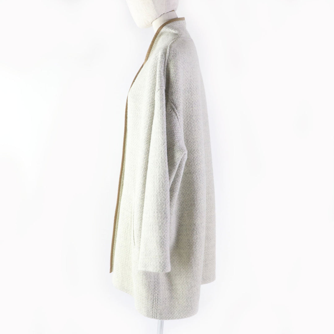 ISABEL MARANT coat Main: 100% wool, Part: 100% cotton, Bias tape: 60% polyester, 40% polyurethane CHALK JELANYO Women 36 Used Authentic