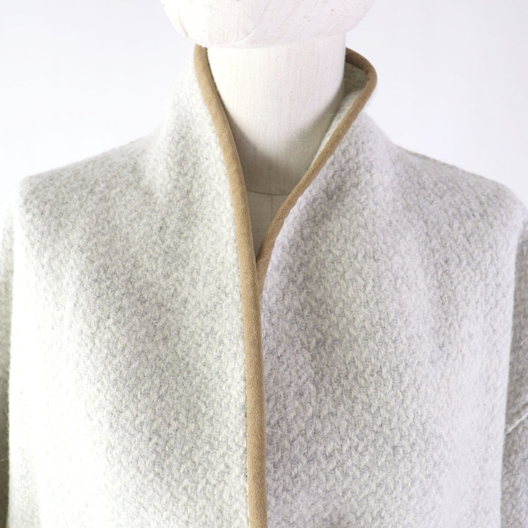 ISABEL MARANT coat Main: 100% wool, Part: 100% cotton, Bias tape: 60% polyester, 40% polyurethane CHALK JELANYO Women 36 Used Authentic