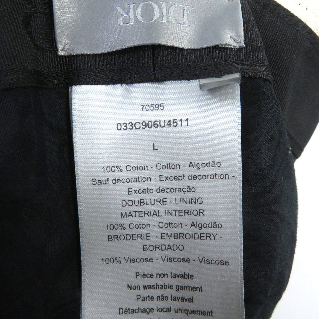Dior HOMME Other hats 033C906U4511 Main: 100% cotton, embroidery: 100% rayon black mens L Used Authentic