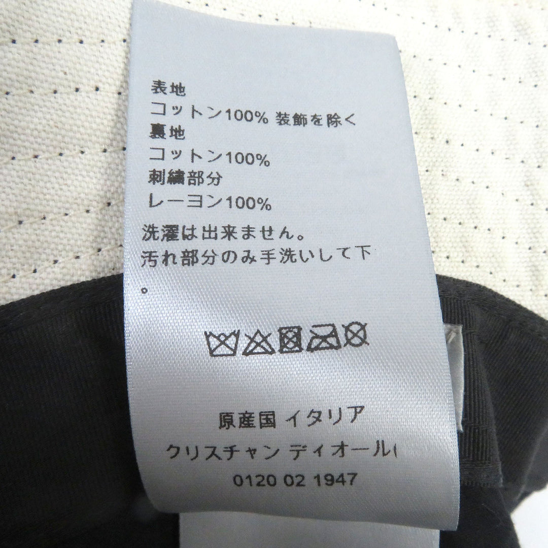 Dior HOMME Other hats 033C906U4511 Main: 100% cotton, embroidery: 100% rayon black mens L Used Authentic