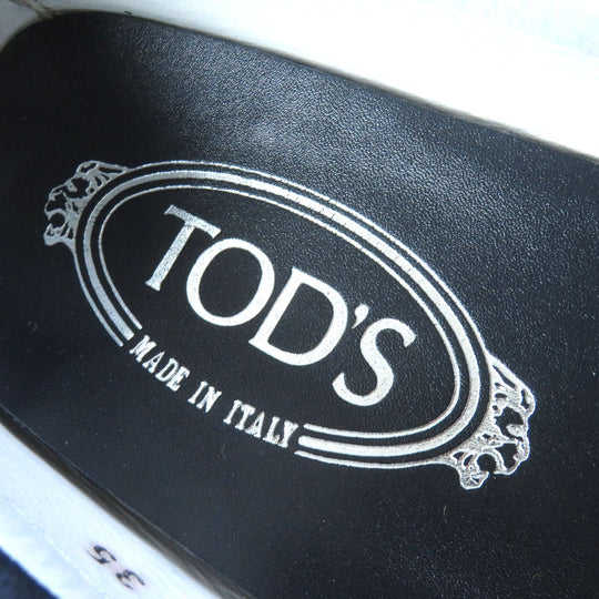 TOD�fS Flat shoes Main: Suede Navy Women 35 Used Authentic