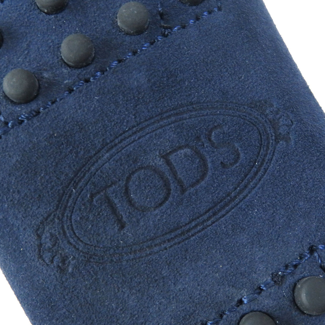 TOD�fS Flat shoes Main: Suede Navy Women 35 Used Authentic