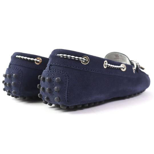 TOD�fS Flat shoes Main: Suede Navy Women 35 Used Authentic