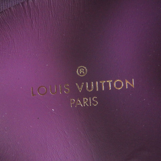 LOUIS VUITTON Low cut sneakers Part: Canvas, Part: Leather purple Tattoo line mens 7 Used Authentic