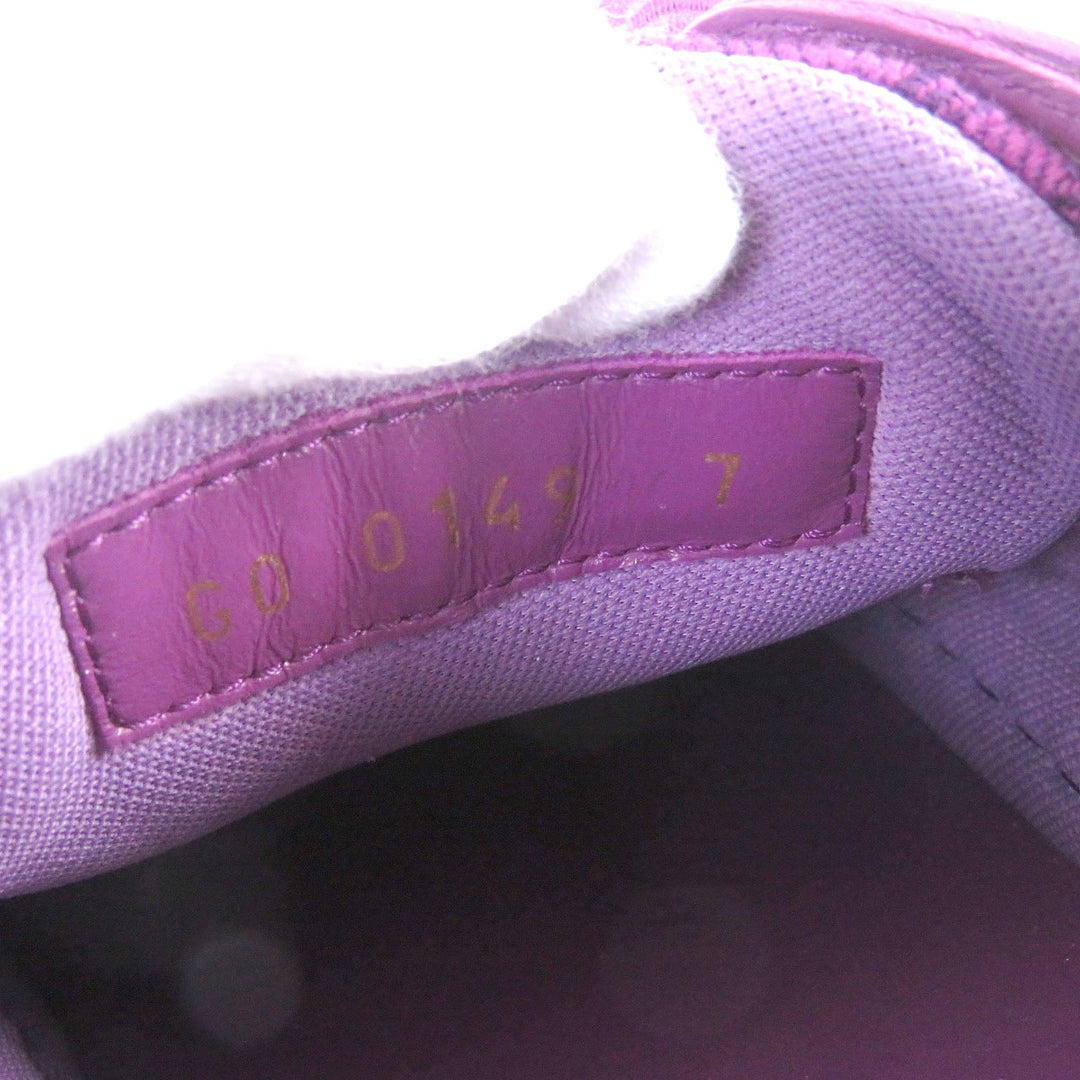 LOUIS VUITTON Low cut sneakers Part: Canvas, Part: Leather purple Tattoo line mens 7 Used Authentic