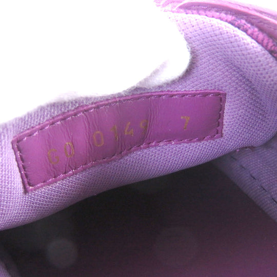 LOUIS VUITTON Low cut sneakers Part: Canvas, Part: Leather purple Tattoo line mens 7 Used Authentic