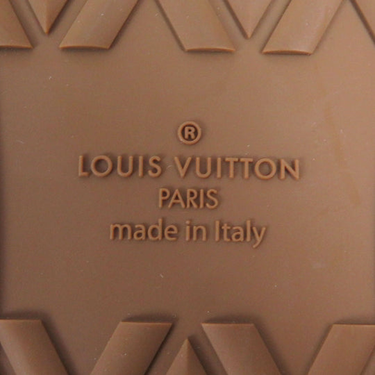 LOUIS VUITTON Low cut sneakers Part: Canvas, Part: Leather purple Tattoo line mens 7 Used Authentic