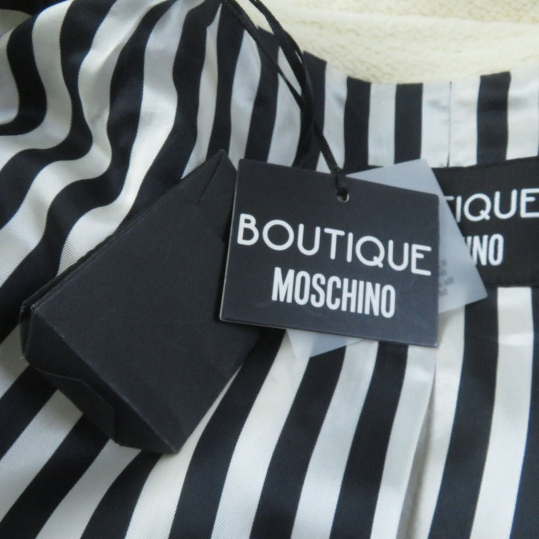 MOSCHINO Chester coat Outer: 100% wool, Lining: 100% rayon Ivory Women 42 Used Authentic