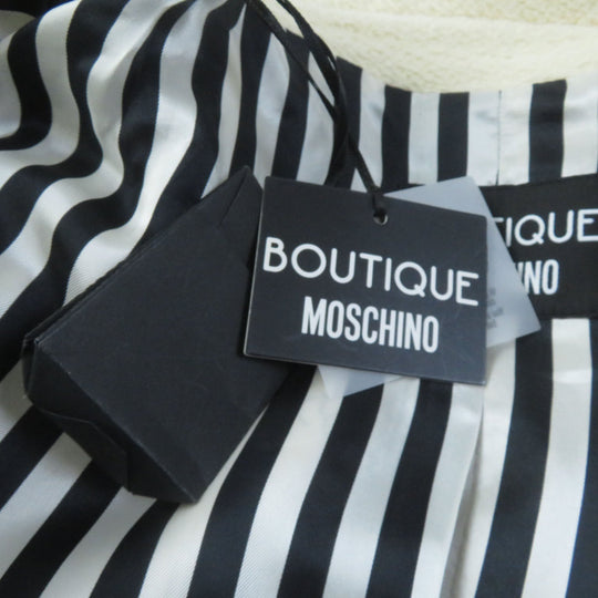MOSCHINO Chester coat Outer: 100% wool, Lining: 100% rayon Ivory Women 42 Used Authentic