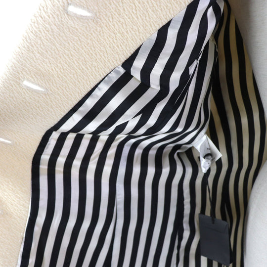 MOSCHINO Chester coat Outer: 100% wool, Lining: 100% rayon Ivory Women 42 Used Authentic
