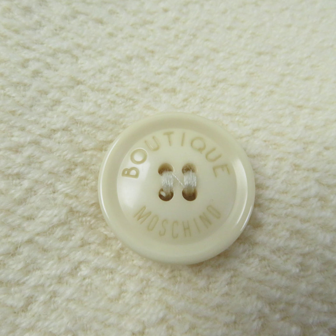 MOSCHINO Chester coat Outer: 100% wool, Lining: 100% rayon Ivory Women 42 Used Authentic