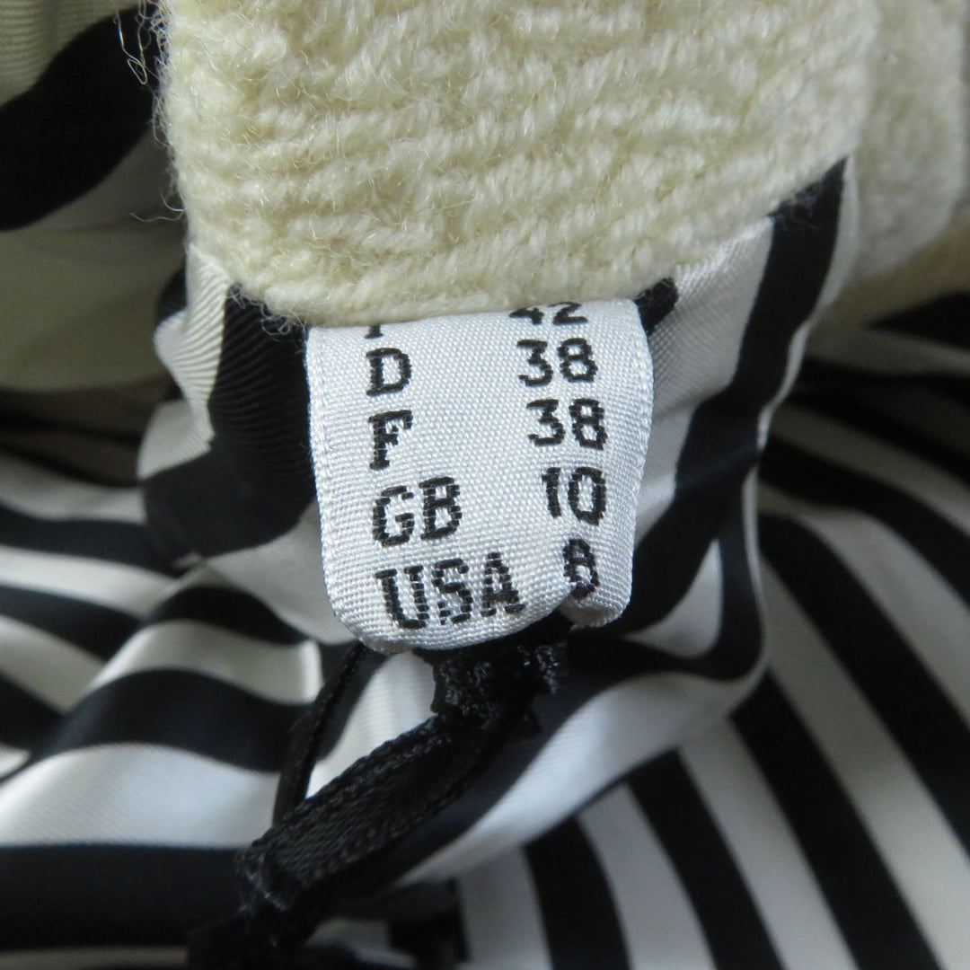 MOSCHINO Chester coat Outer: 100% wool, Lining: 100% rayon Ivory Women 42 Used Authentic