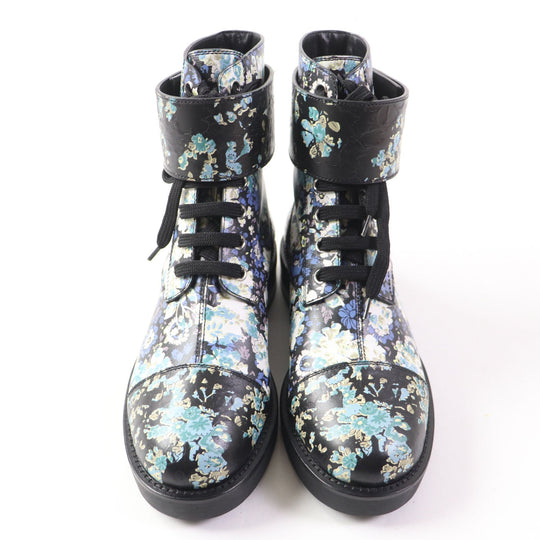 LOUIS VUITTON short boots Main: Leather multicolor Wonderland Line Women 35.5 Used Authentic