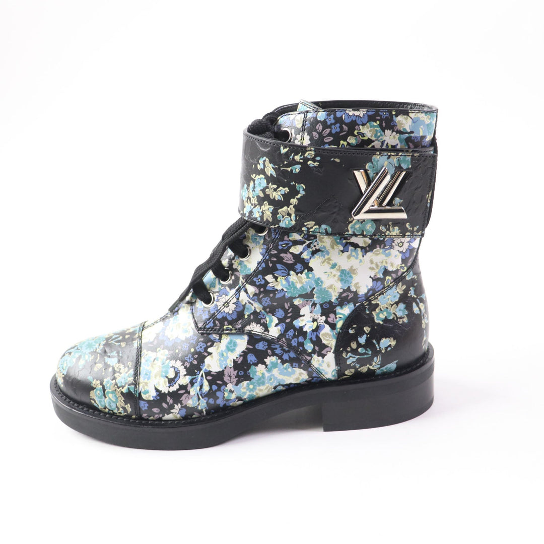 LOUIS VUITTON short boots Main: Leather multicolor Wonderland Line Women 35.5 Used Authentic