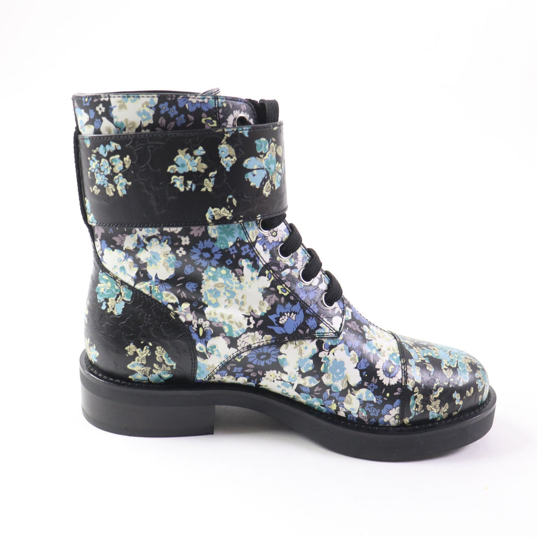 LOUIS VUITTON short boots Main: Leather multicolor Wonderland Line Women 35.5 Used Authentic