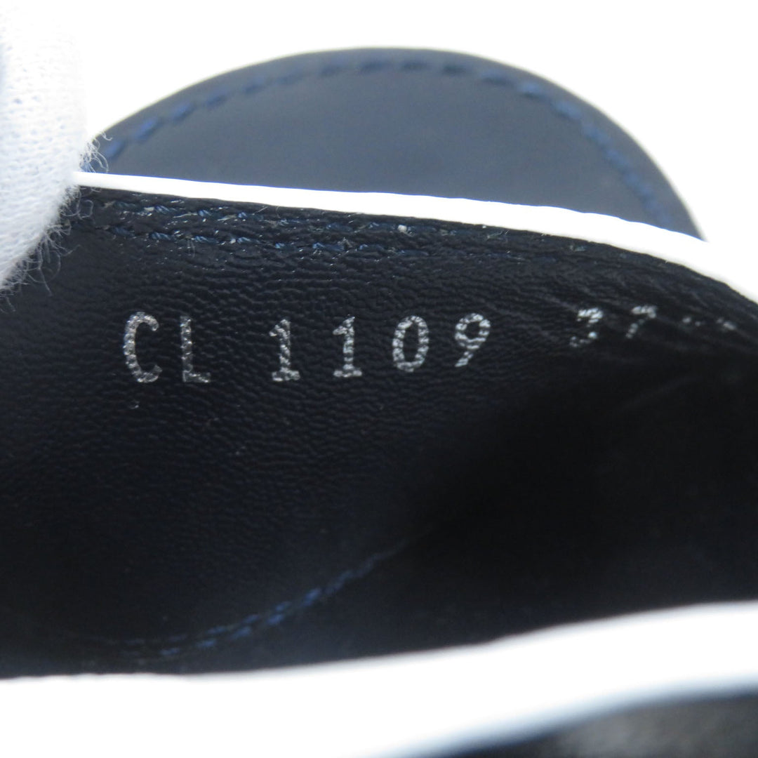 LOUIS VUITTON Sandals Part: Leather white Boundary Line Women 37.5 Used Authentic