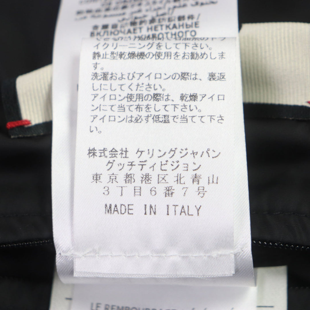 GUCCI Down jacket 598728 Outer: 100% nylon, Part: 100% nylon, Lining: 100% nylon, Filling: 100% polyester, Rib part: 100% wool, Filling: 90% down, 10% feather Orange navy mens 46 Used Authentic