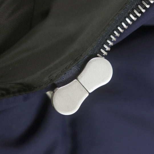 GUCCI Down jacket 598728 Outer: 100% nylon, Part: 100% nylon, Lining: 100% nylon, Filling: 100% polyester, Rib part: 100% wool, Filling: 90% down, 10% feather Orange navy mens 46 Used Authentic