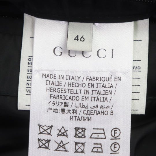 GUCCI Down jacket 598728 Outer: 100% nylon, Part: 100% nylon, Lining: 100% nylon, Filling: 100% polyester, Rib part: 100% wool, Filling: 90% down, 10% feather Orange navy mens 46 Used Authentic