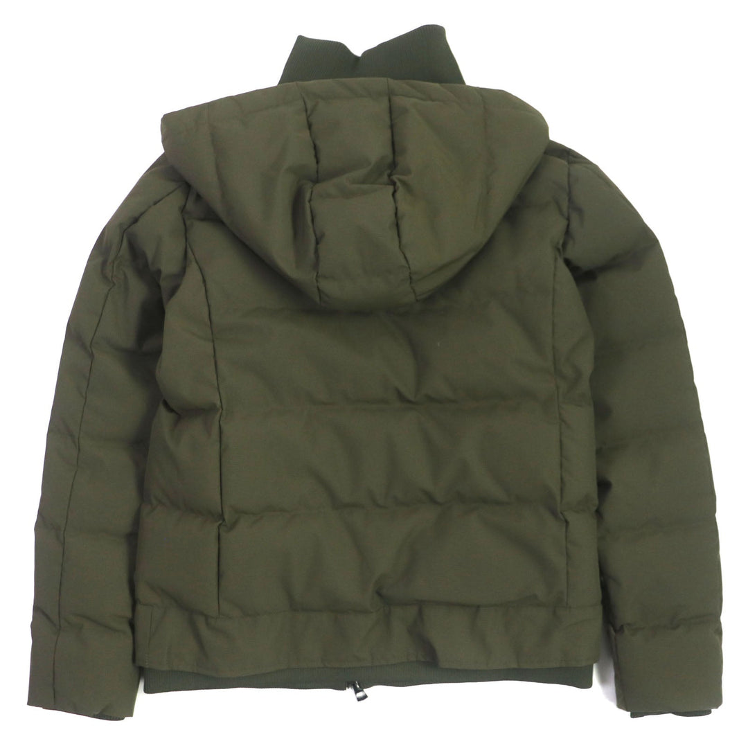 AKM Down jacket nylon khaki mens L Used Authentic