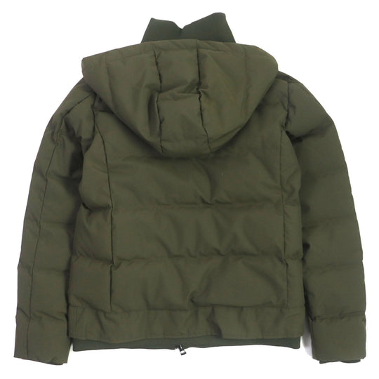AKM Down jacket nylon khaki mens L Used Authentic