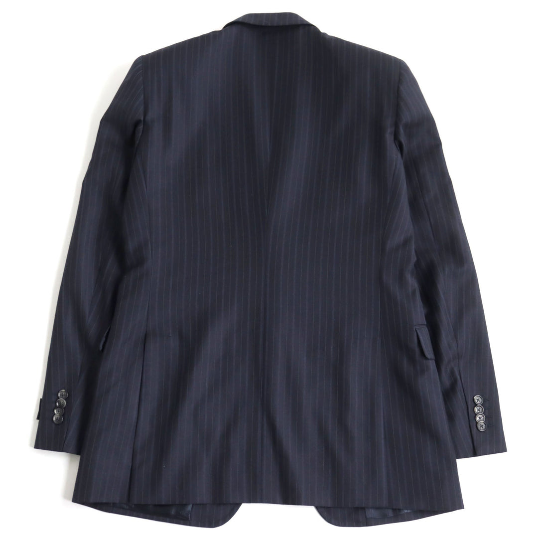 DOLCE&GABBANA suit Q169MC/FR2MM Main: 100% virgin wool Navy Stripe Pattern mens 46 Used Authentic
