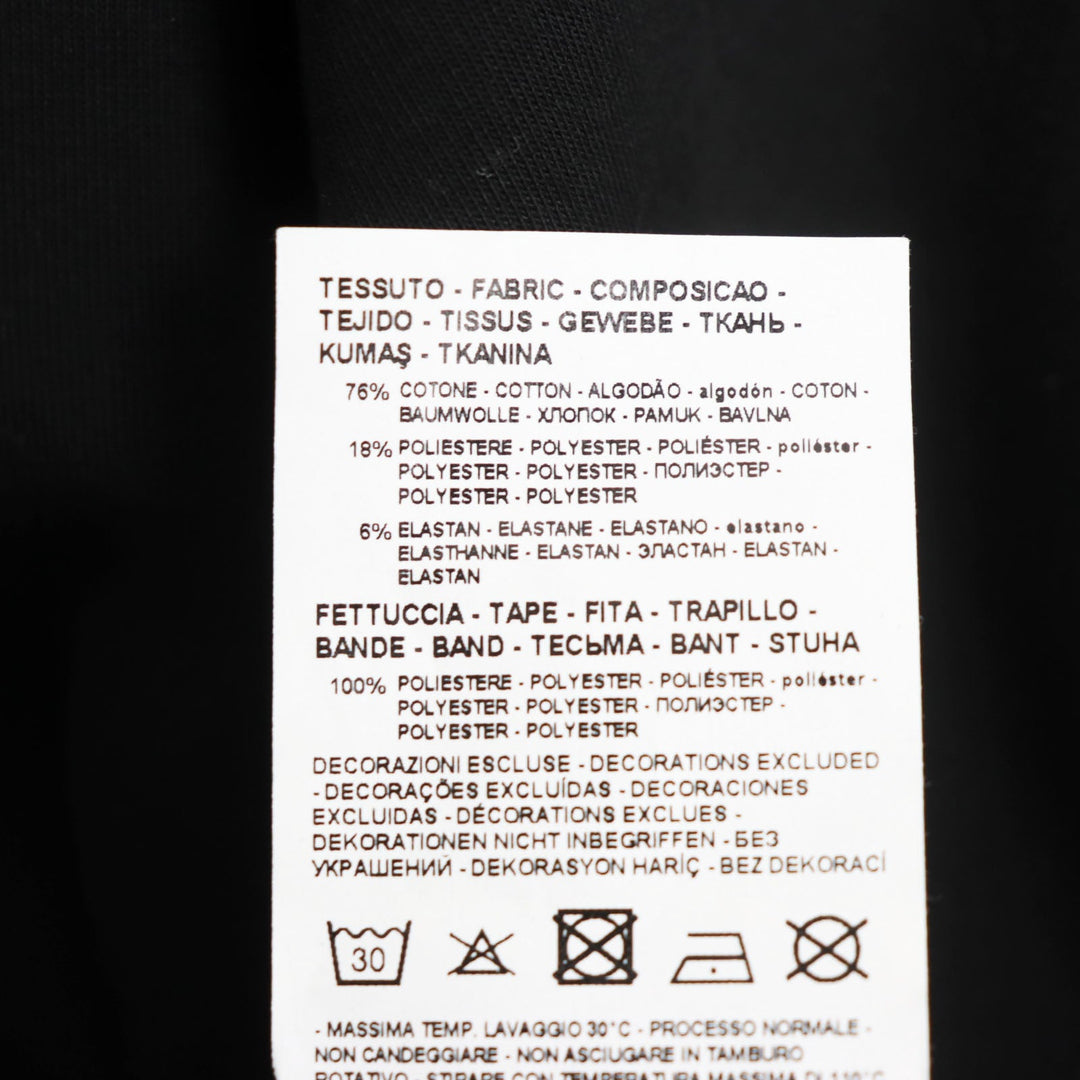 EMPORIO ARMANI Track jacket 6R1MF1 1JHSZ Outer: 76% cotton, Outer: 48% polyester, Outer: 6% elastane (polyurethane), Lining: 100% polyester black mens L Used Authentic