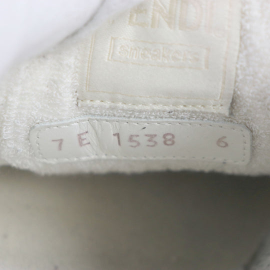 FENDI Low cut sneakers 7E1538 Main: Suede Beige gold MATCH mens 6 Used Authentic