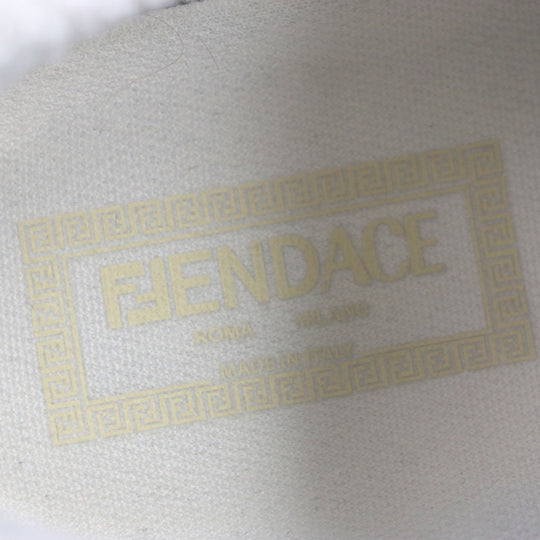 FENDI Low cut sneakers 7E1538 Main: Suede Beige gold MATCH mens 6 Used Authentic