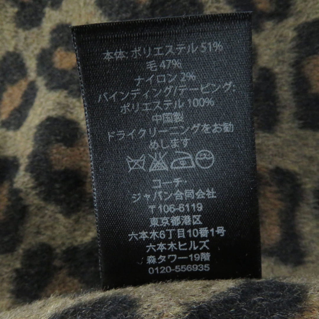 COACH trench coat F86233 Main: 68% cotton, Main: 32% polyester, Lining: 100% polyester, Fur: Mouton, Part: Leather, Lining: (Sleeve lining) 100% cotton Liner: 51% polyester, 2% nylon, 47% wool Part: 100% polyester beige Women S Used Authentic
