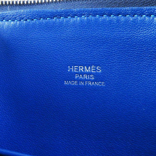 HERMES Shoulder Bag Evercolor Blue Saphir Blue Zellige Bolide 1923 Mini Verso Women Used Authentic
