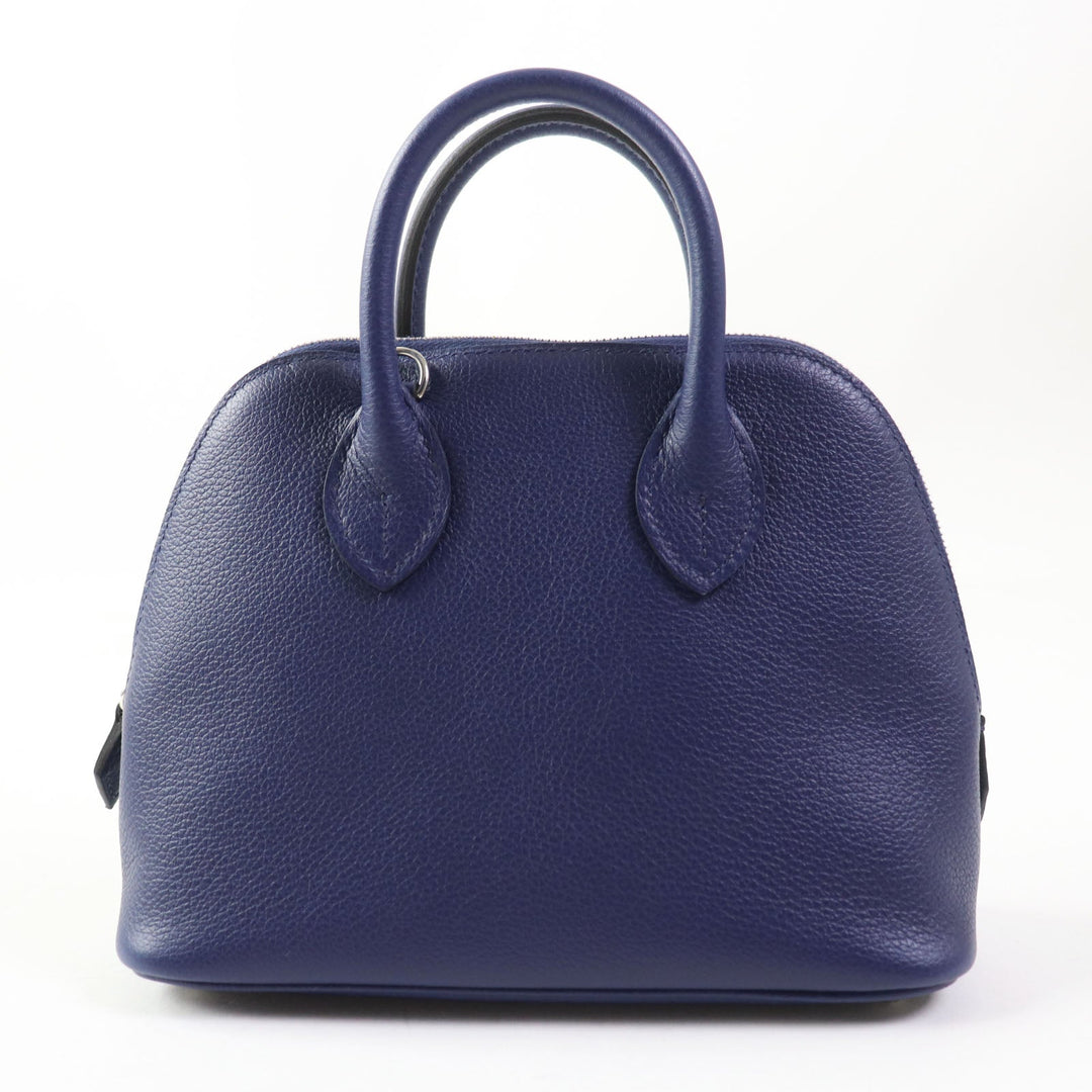 HERMES Shoulder Bag Evercolor Blue Saphir Blue Zellige Bolide 1923 Mini Verso Women Used Authentic