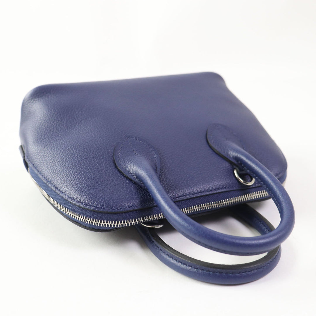 HERMES Shoulder Bag Evercolor Blue Saphir Blue Zellige Bolide 1923 Mini Verso Women Used Authentic
