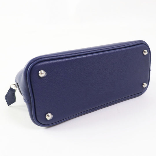 HERMES Shoulder Bag Evercolor Blue Saphir Blue Zellige Bolide 1923 Mini Verso Women Used Authentic