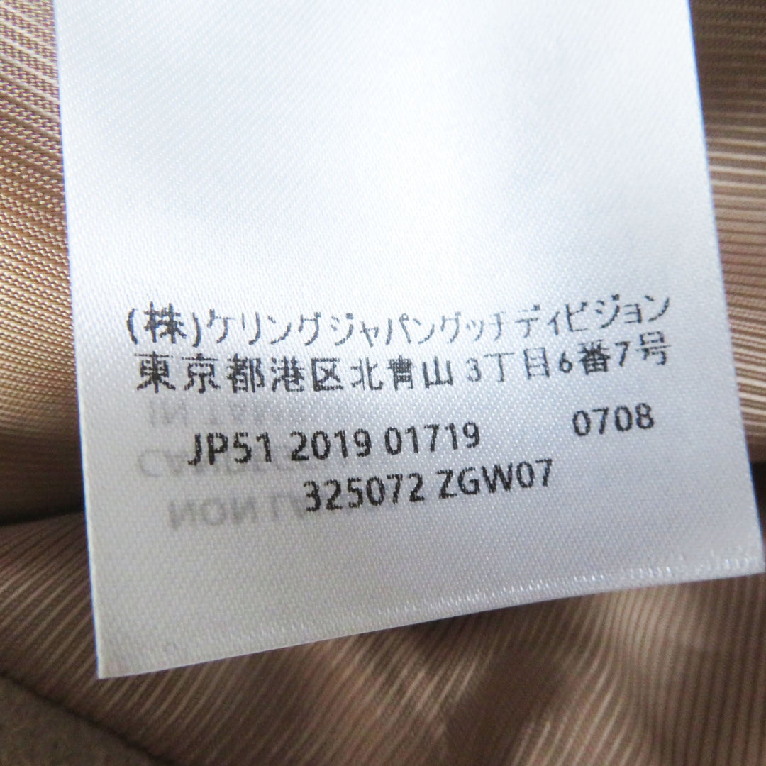 GUCCI coat 325072 Outer: 100% wool, Lining: 100% rayon beige Women 36 Used Authentic