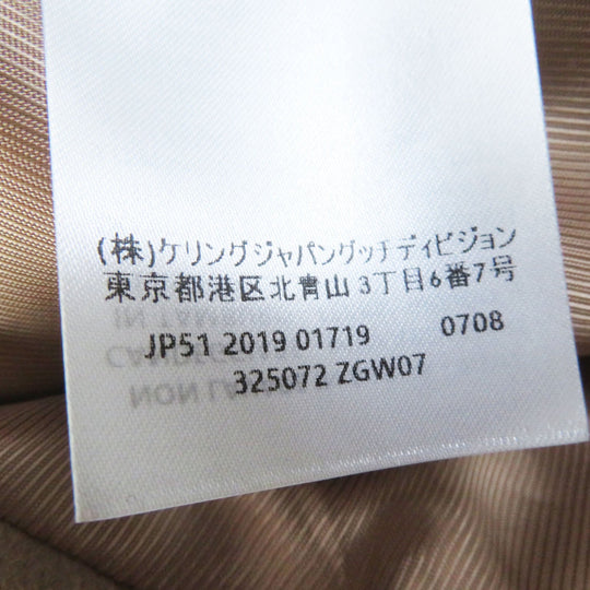 GUCCI coat 325072 Outer: 100% wool, Lining: 100% rayon beige Women 36 Used Authentic