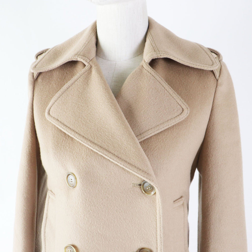 GUCCI coat 325072 Outer: 100% wool, Lining: 100% rayon beige Women 36 Used Authentic
