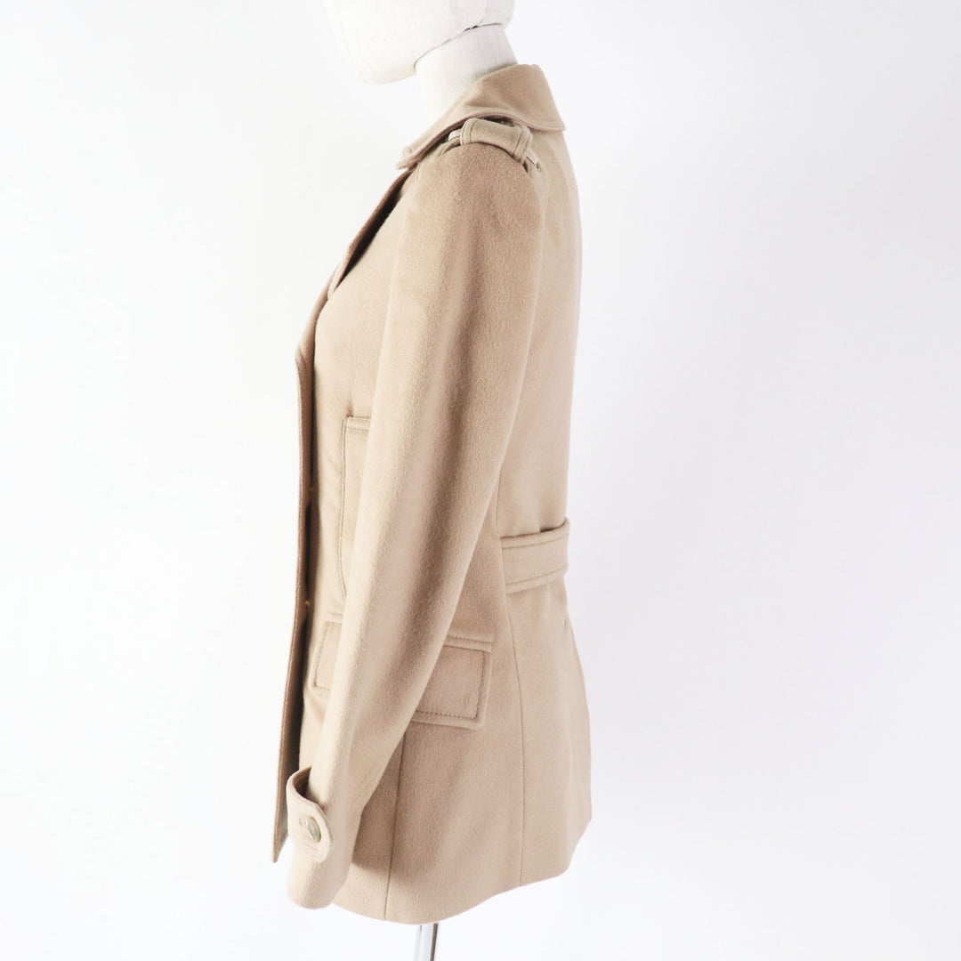 GUCCI coat 325072 Outer: 100% wool, Lining: 100% rayon beige Women 36 Used Authentic
