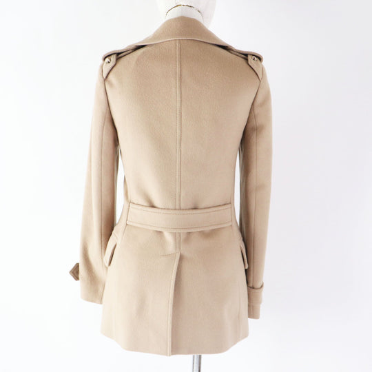 GUCCI coat 325072 Outer: 100% wool, Lining: 100% rayon beige Women 36 Used Authentic